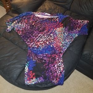 Multicolored Dolman Top
